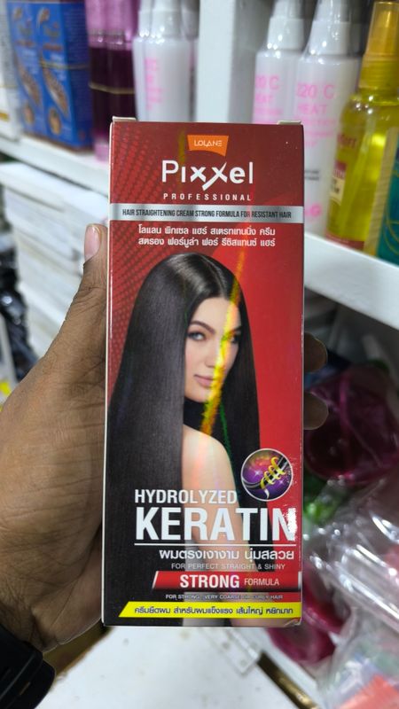 pixxel hydrolyze keratine professional hair straightener cream