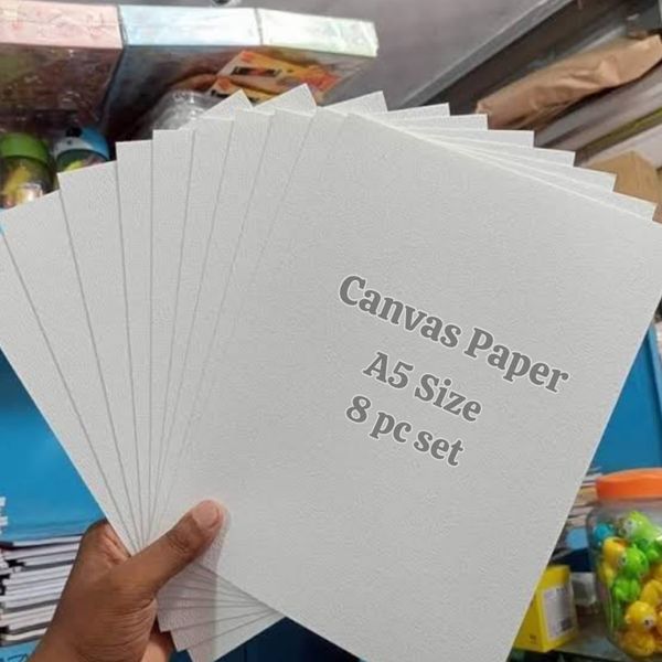 Canvas Paper A5 Size (8 pc set)