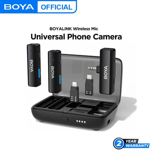 BOYA BOYALINK All-In-One Wireless Microphone System for iPhone & Android