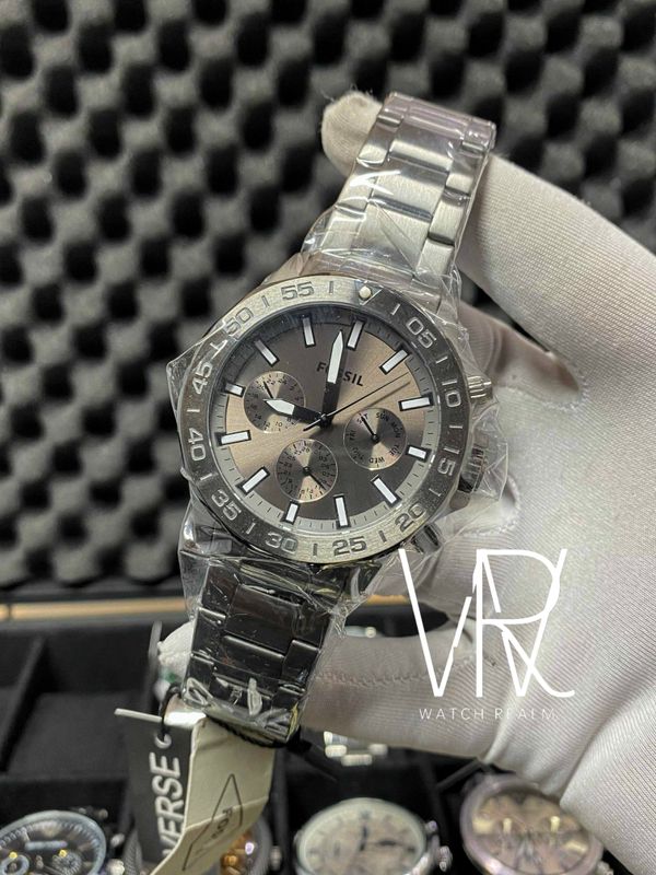 Fossil Bannon Multifunction Smoke Stainless Steel Watch | BQ2491