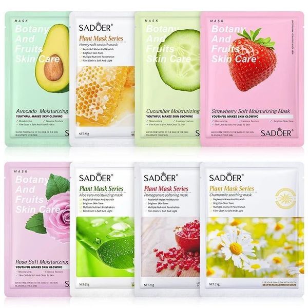 SADOER Facial Skin Care Sheet Masks | Hydrating, Radiance Boost,Calming, Moisturizing, Balancing - For All Skin Types,Both Men & Women