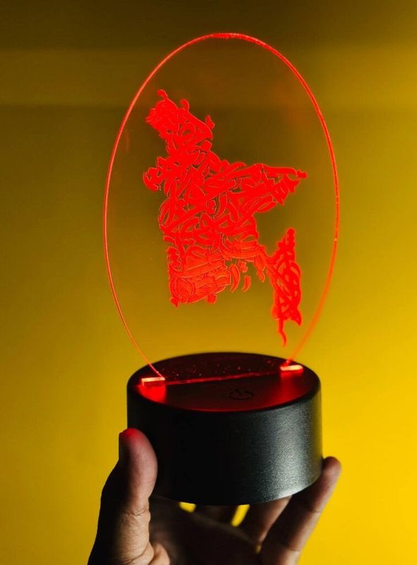 GearUP Acrylic Multicolor Night Lamp .