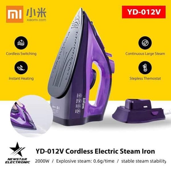 Xiaomi Mijia Lofans Cordless Electric Steam Iron (YD-012V) – Purple Color