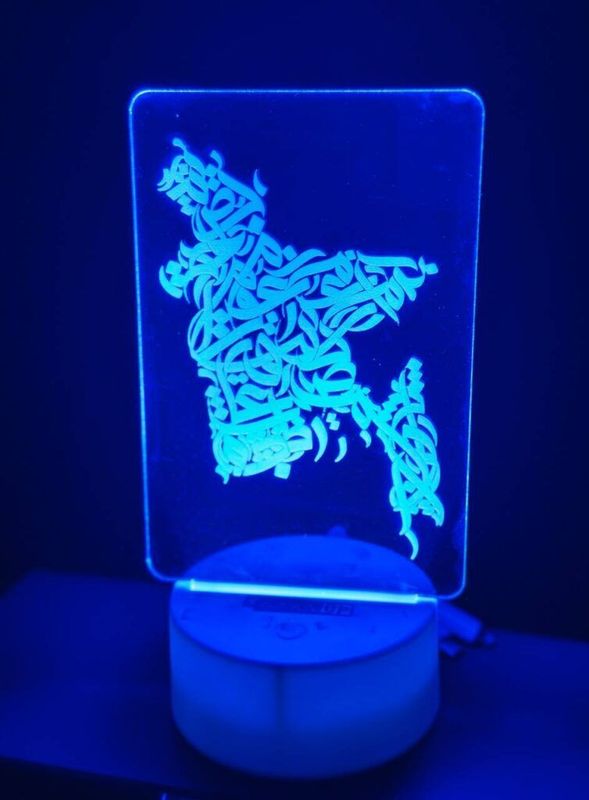 GearUP Acrylic Multicolor Night Lamp .