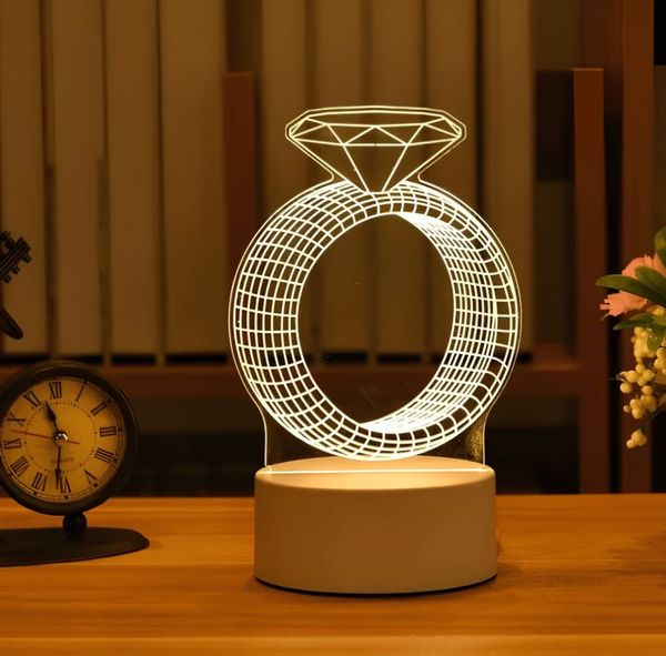 GearUP Acrylic Multicolor Night Lamp .