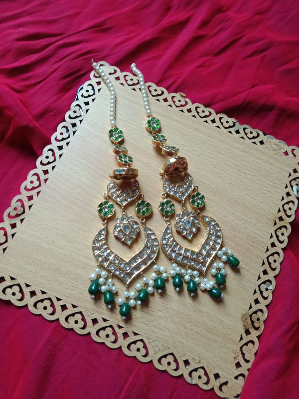Green Multani earring