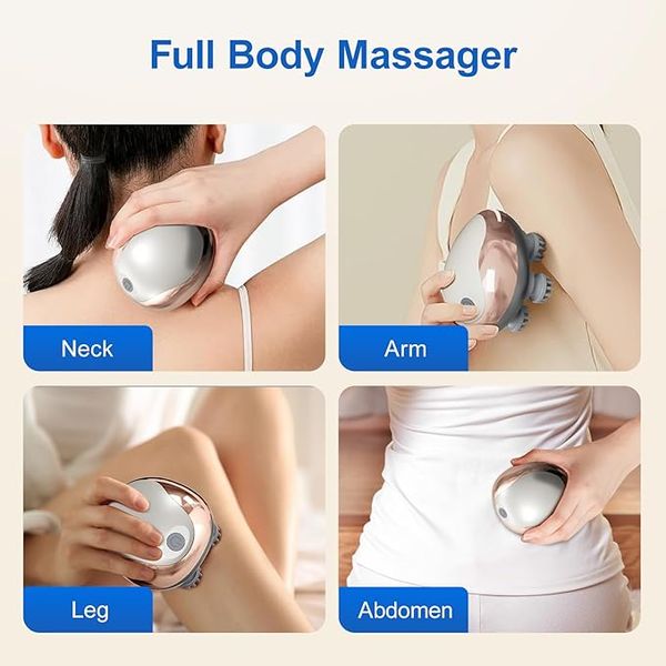 Electric Scalp Massager Upgrade Electric Vibrating Mini Body Waterproof Wireless Portable Smart Head Scalp Massager