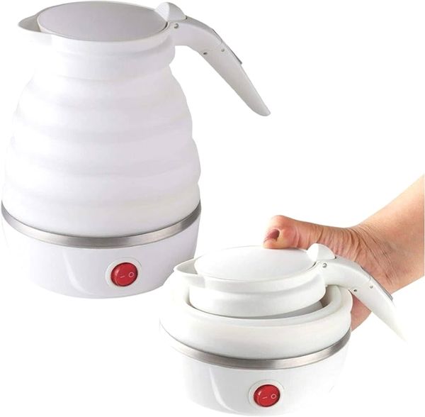 Foldable Travel Electric Kettle-White Color
