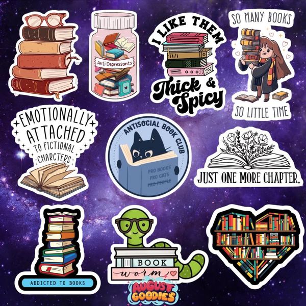 Book sticker set 01