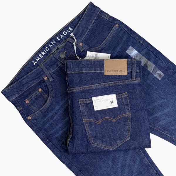 American Eagle Men's Deep Blue Jeans
