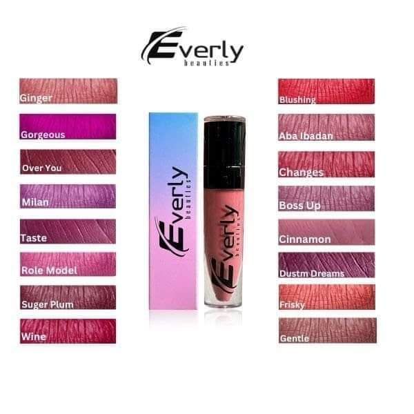 💋Everly Long Lasting Matte Liquid Lipstick