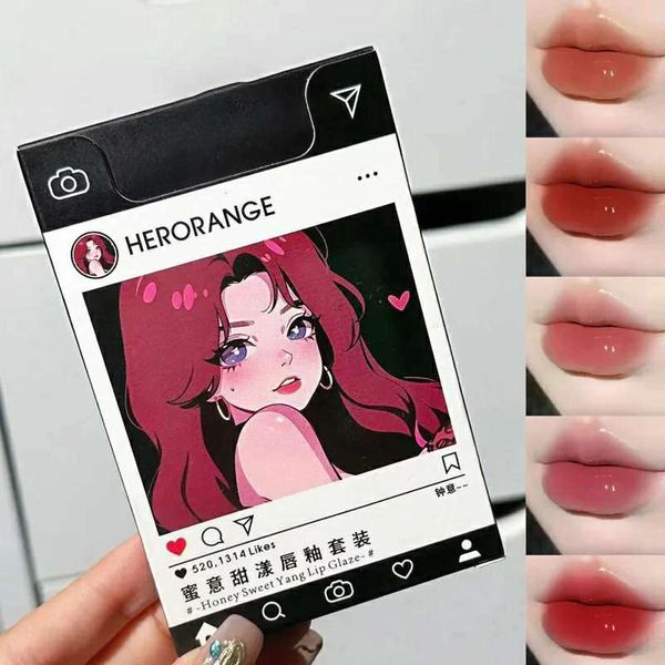Herorange 5 pcs smoke lipstick set