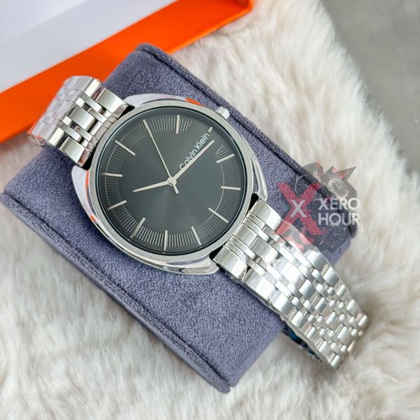 Calvin Klein || Dual Tone || Black Silver Dial