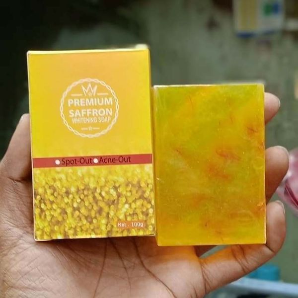 premium saffron whitening soap