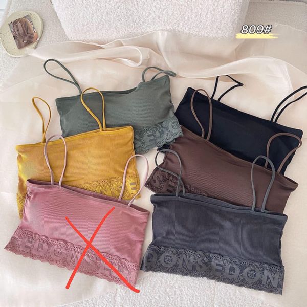 Ice silk crop top bra free size