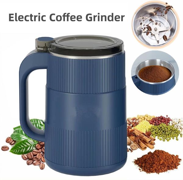 Coffee Grinders Electric Safe and DurableEasy handling,Bean, Herb,Spice Grinder,ButtonsGrinder for kitchenSpice Grinder Electric
