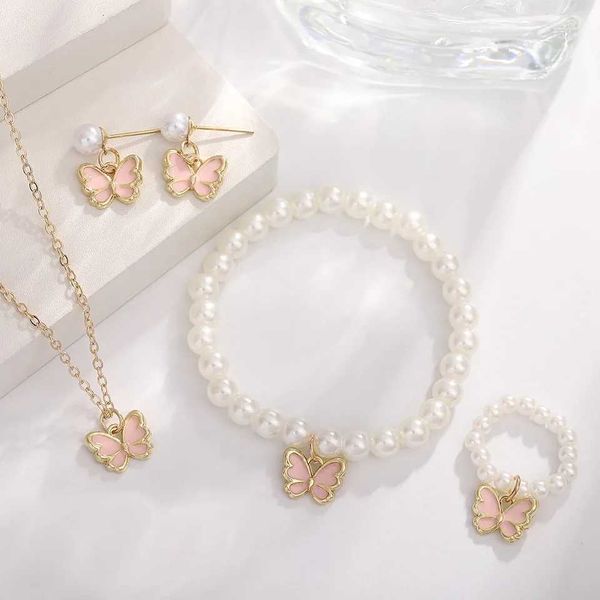Butterfly Pearl bracelet set