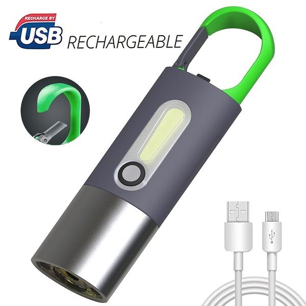Multifunctional Keychain LED Light – Portable Camping Flashlight, Emergency Tent Lamp with Hanging Buckle