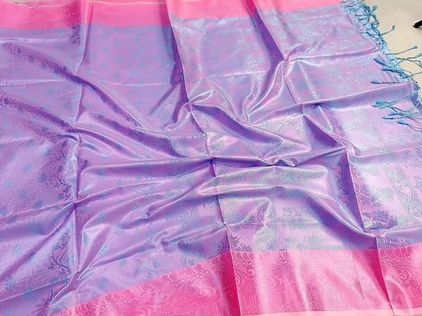 Soft silk katan sharee