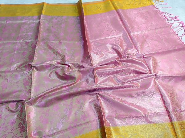 Soft silk katan sharee