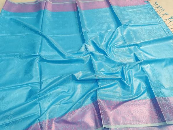 Soft silk katan sharee