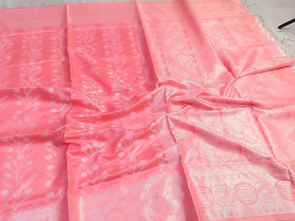 Soft silk katan sharee