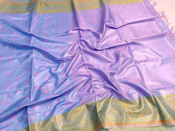 Soft silk katan sharee