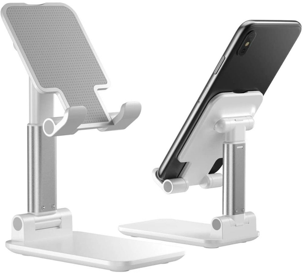 Foldable Phone & Tablet Stand in Bangladesh – Adjustable Height & Angle Desk Holder for Mobile & Tab (4" to 13")