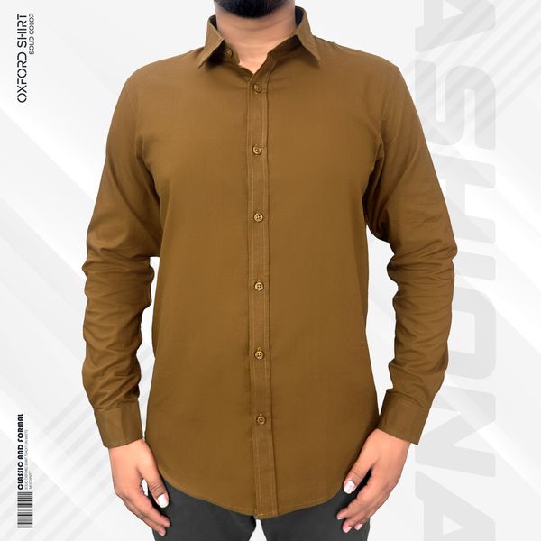 Signature Solid Mustard Oxford Shirt