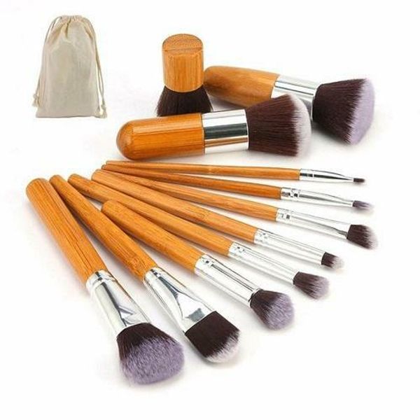 11pcs Bamboo Brush Set