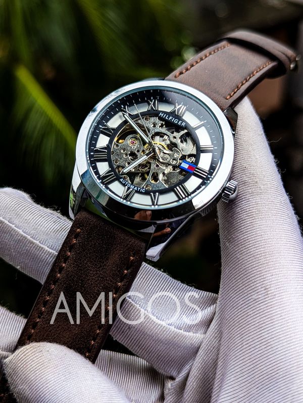 TOMMY HILFIGER Automatic Brown Belt