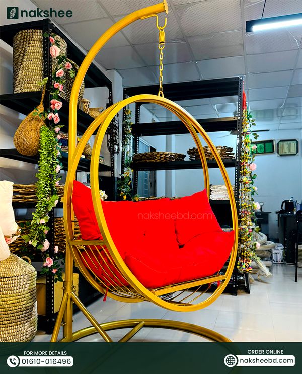 Luxurious moon swing golden