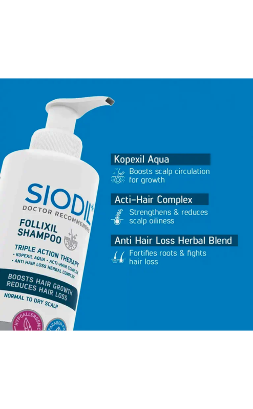 Siodil Follixil Shampoo - 200ml - Image 5