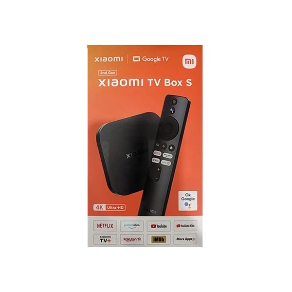 Xiaomi TV Box S (2nd Gen) 4K Ultra HD 2GB/8GB Google TV-Black