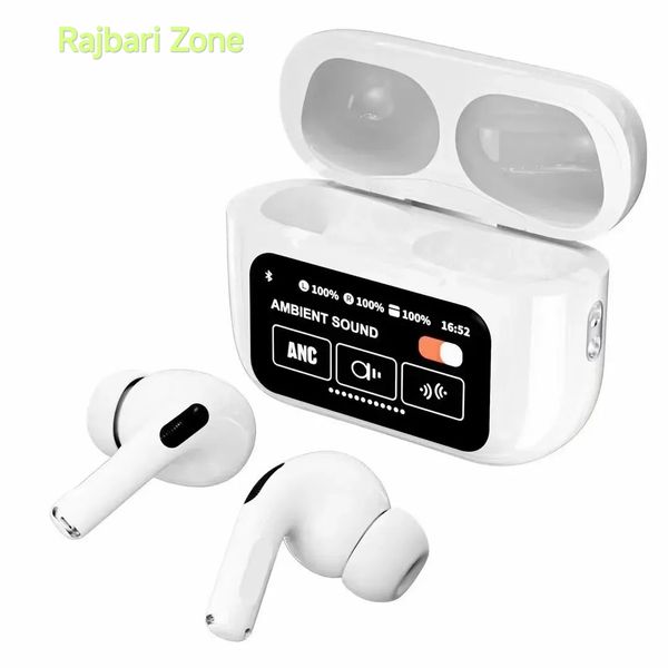 A9 airpod Pro ANC ENC Touch Screen Display White Color
