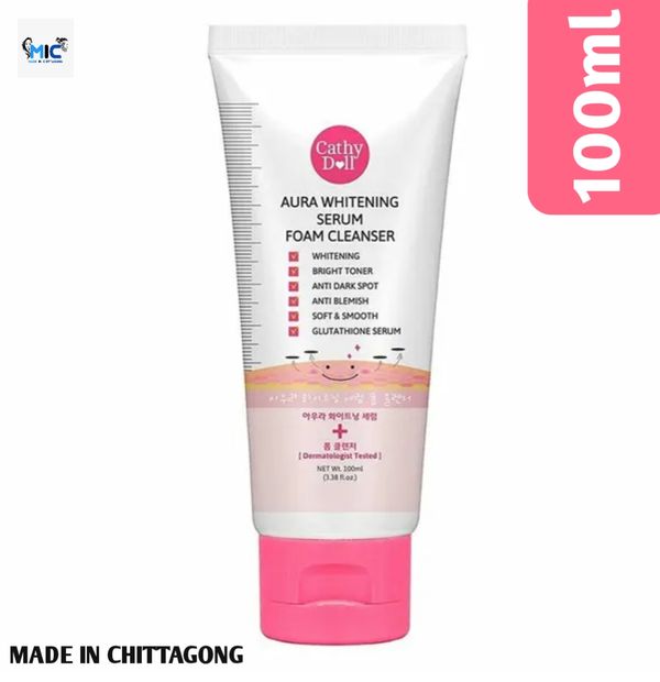 Cathy Doll Aura Whitening Serum Foam Cleanser - 100ml