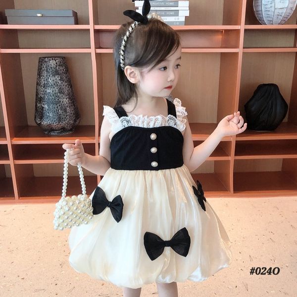 Kids Girls Summer Bowknot Skirt Dress (6 months to 6 years)