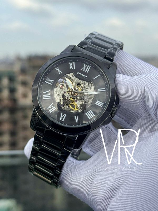 FOSSIL AUTO CHAIN FULL BLACK