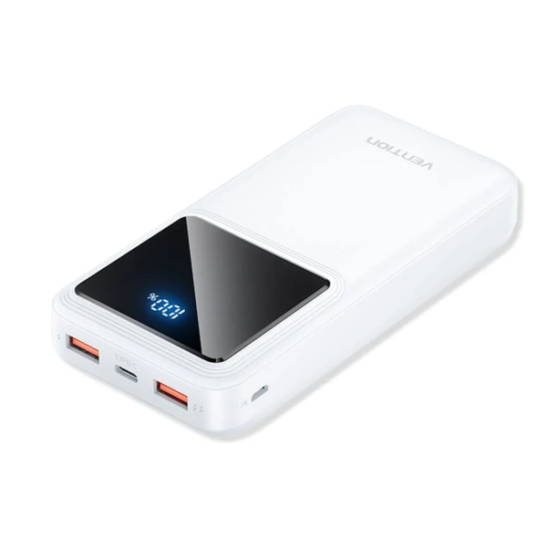 Vention 22.5W 20000mAh Power Bank -WHITE