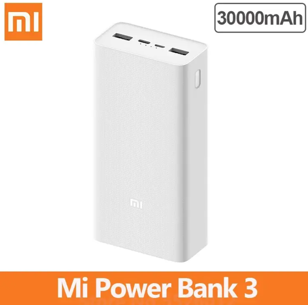 Xiaomi Power Bank 3 30000mAh 18W Power Bank – White Color