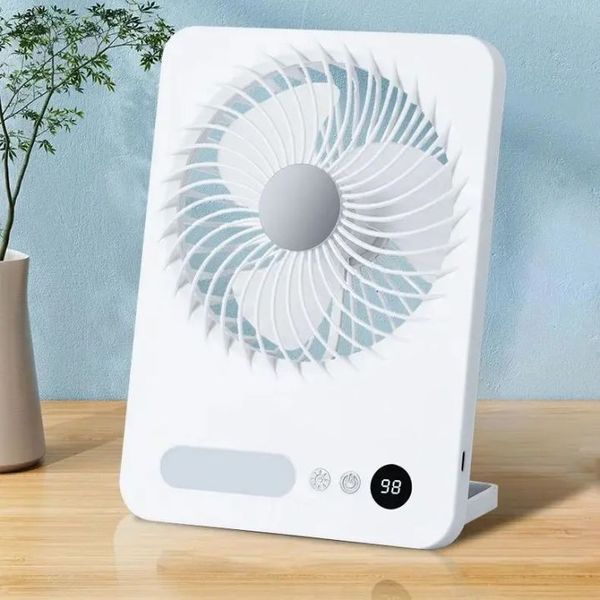 USB Desktop Folding Fan, Outdoor Handheld Fan, Summer Silent Small Multifunctional Fan