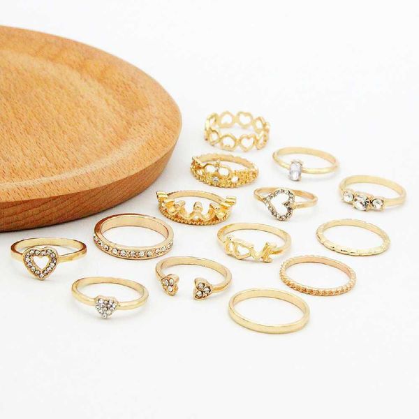 14 pcs Golden Ring Set
