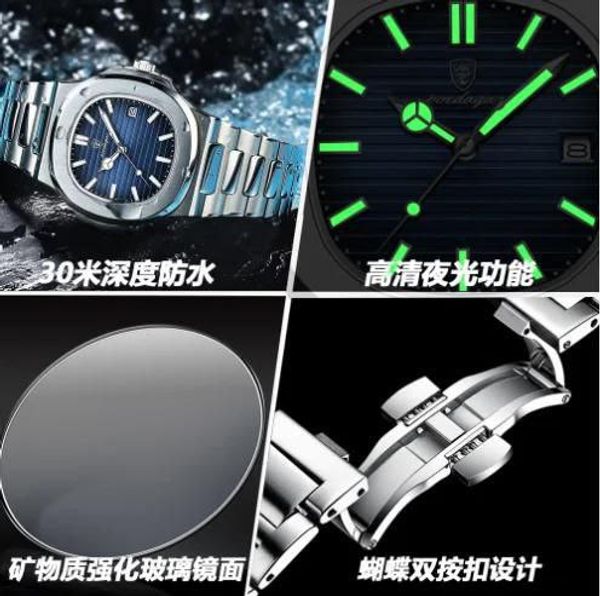 POEDAGAR Luxury Men Watches - Image 2