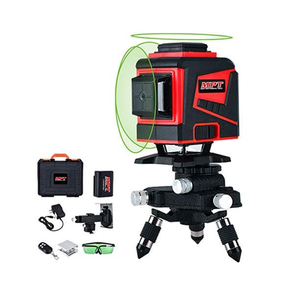 MPT Line Laser Level, Green, 520nm, 3C Model: MLL1207