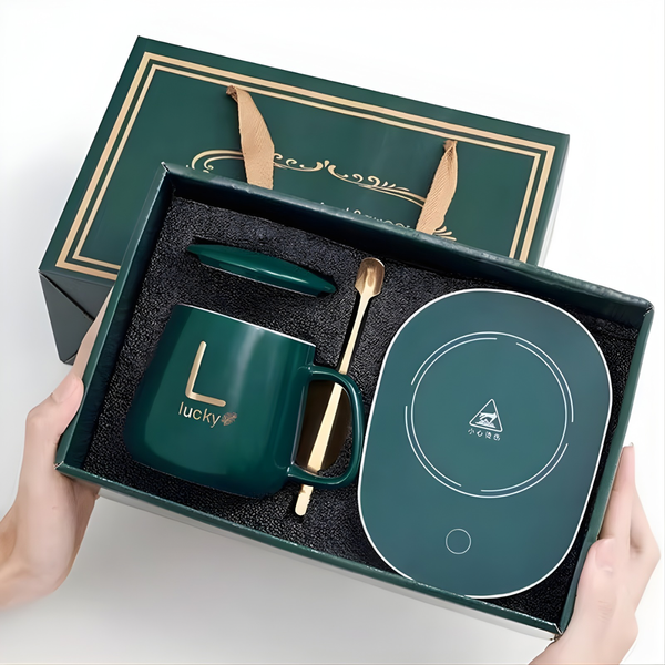 Electric Heating Coffee Mug Set – Keep Your Drink Warm