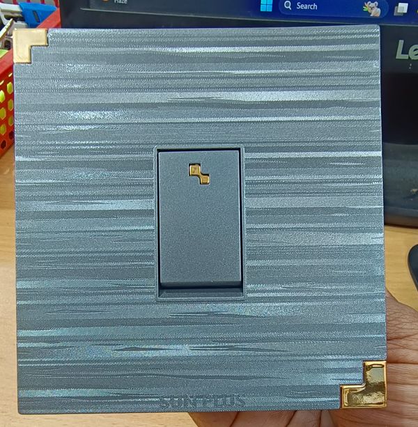 1 GANG 1 WAY SWITCH CROUN GRAY SUNPLUS