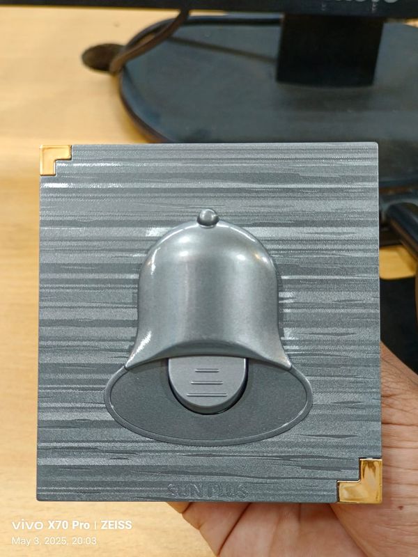 BELL PUSH CROWN GRAY SUNPLUS