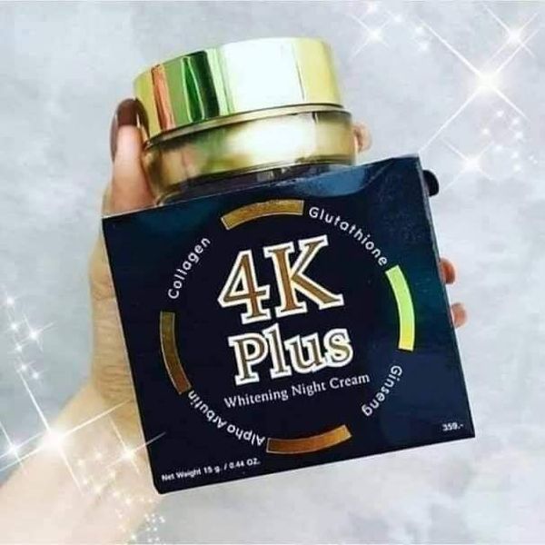 4 k plus whitening night cream