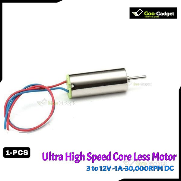 Ultra High-Speed Coreless Motor 3-12V 30000RPM for DIY Projects and RC Applications