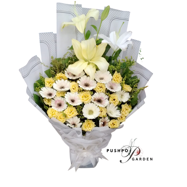 Garbera&Roses Flowers Bouquet